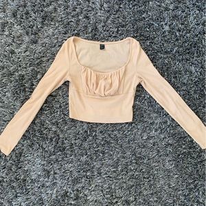 Shein crop top long sleeve size small